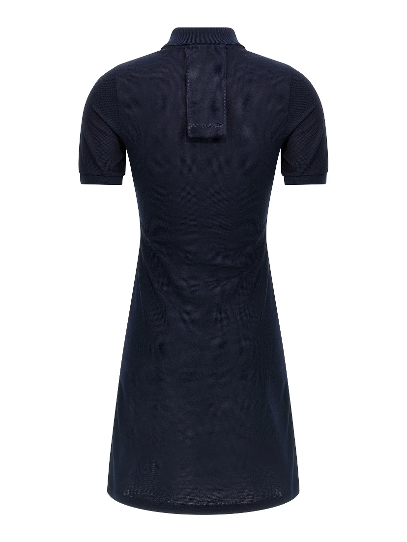 Blue Cotton Short Dress