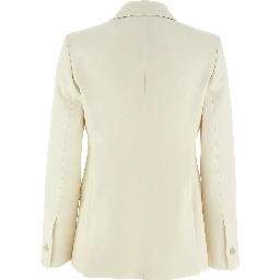 White Virgin Wool Blazer