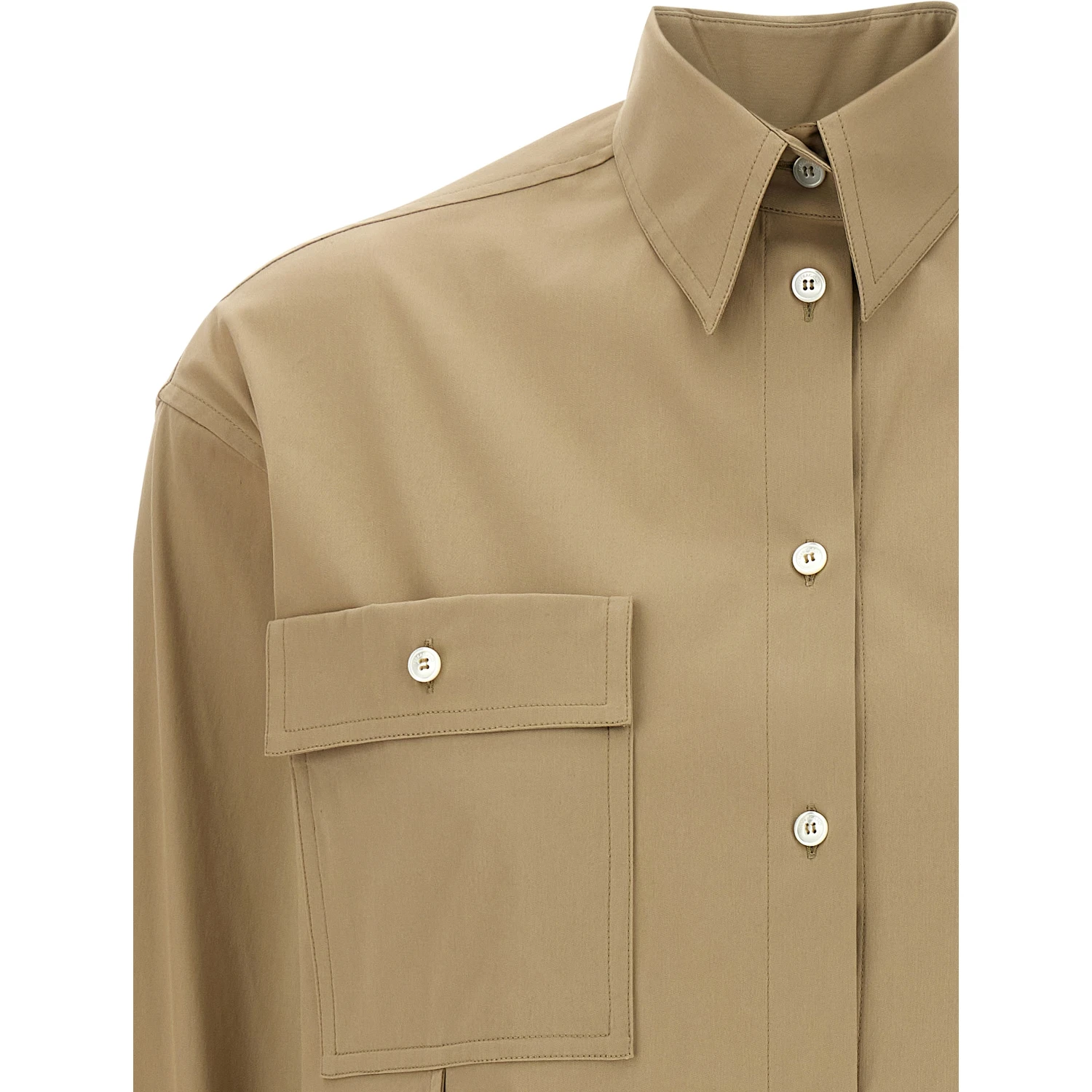 Beige Cotton Blouse
