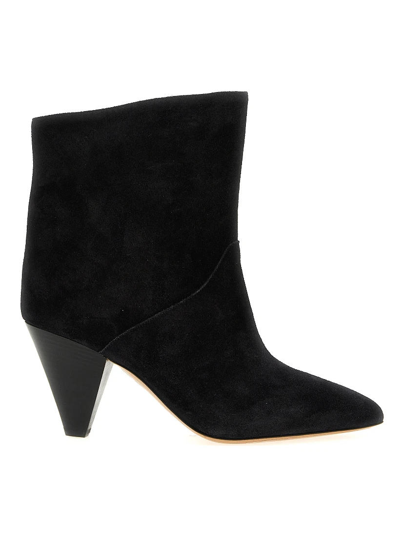 Black Calfskin Ankle Boots