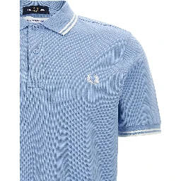 Blue Cotton Polo Shirt