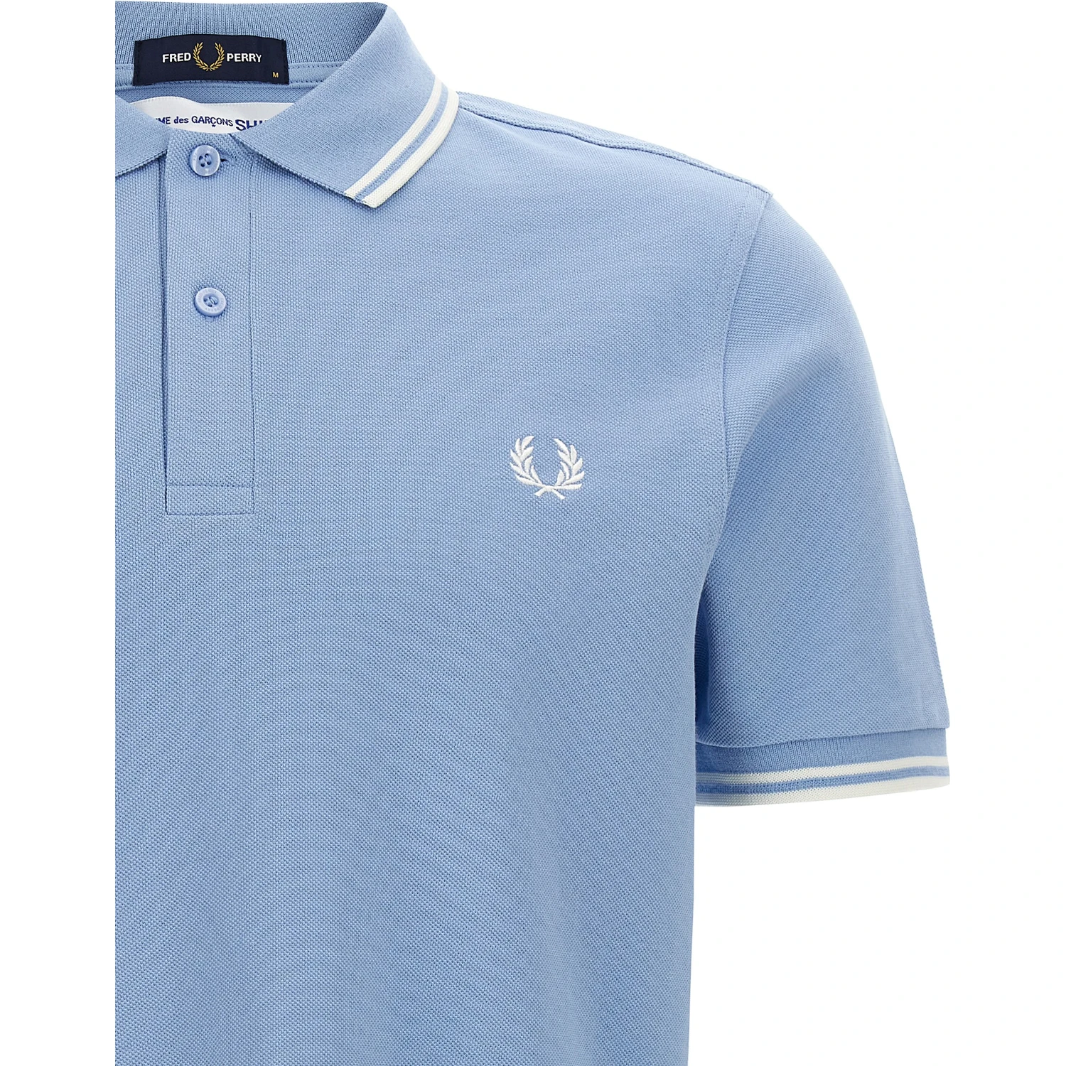 Blue Cotton Polo Shirt