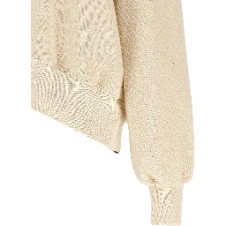 Beige Cotton Sweatshirt