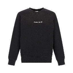 Black Cotton Sweatshirt