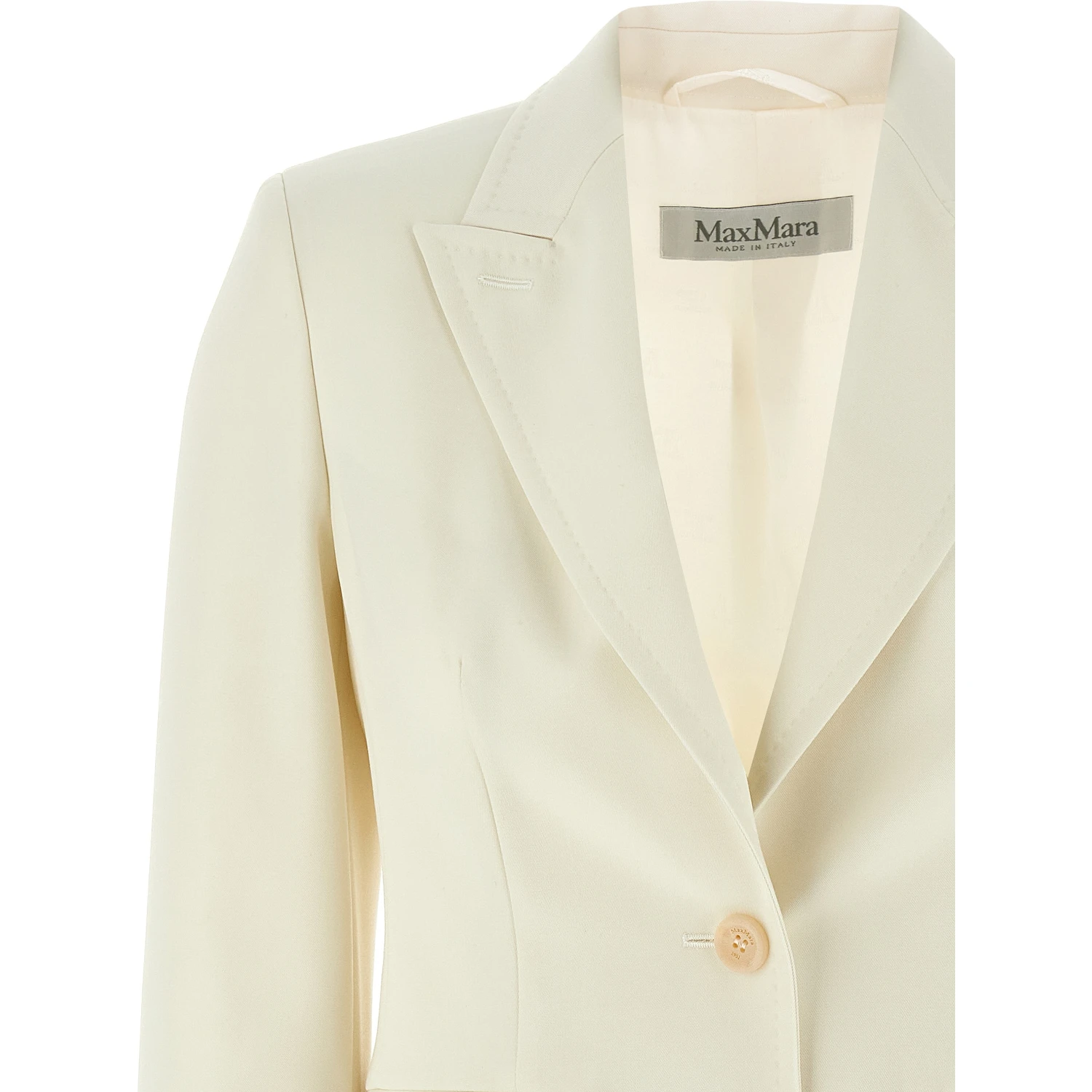 White Virgin Wool Blazer