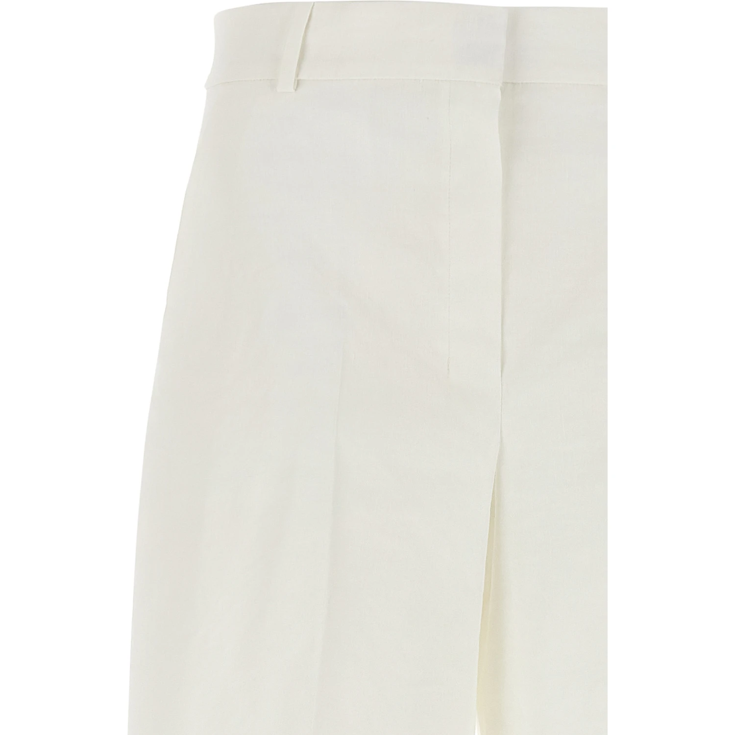 White Linen Casual Pants