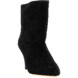Black Calfskin Ankle Boots