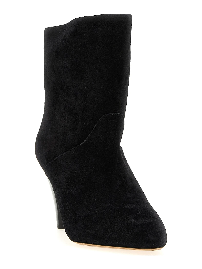 Black Calfskin Ankle Boots