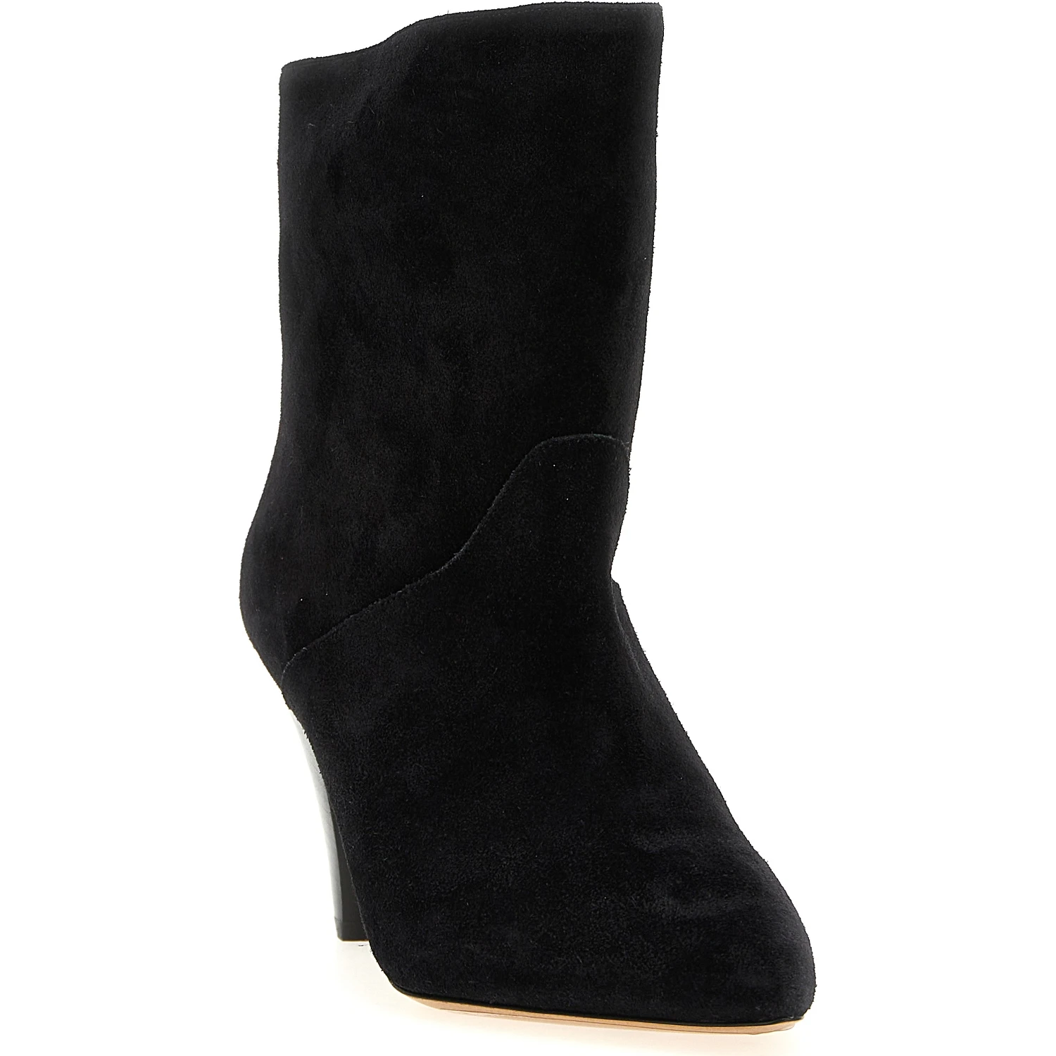 Black Calfskin Ankle Boots