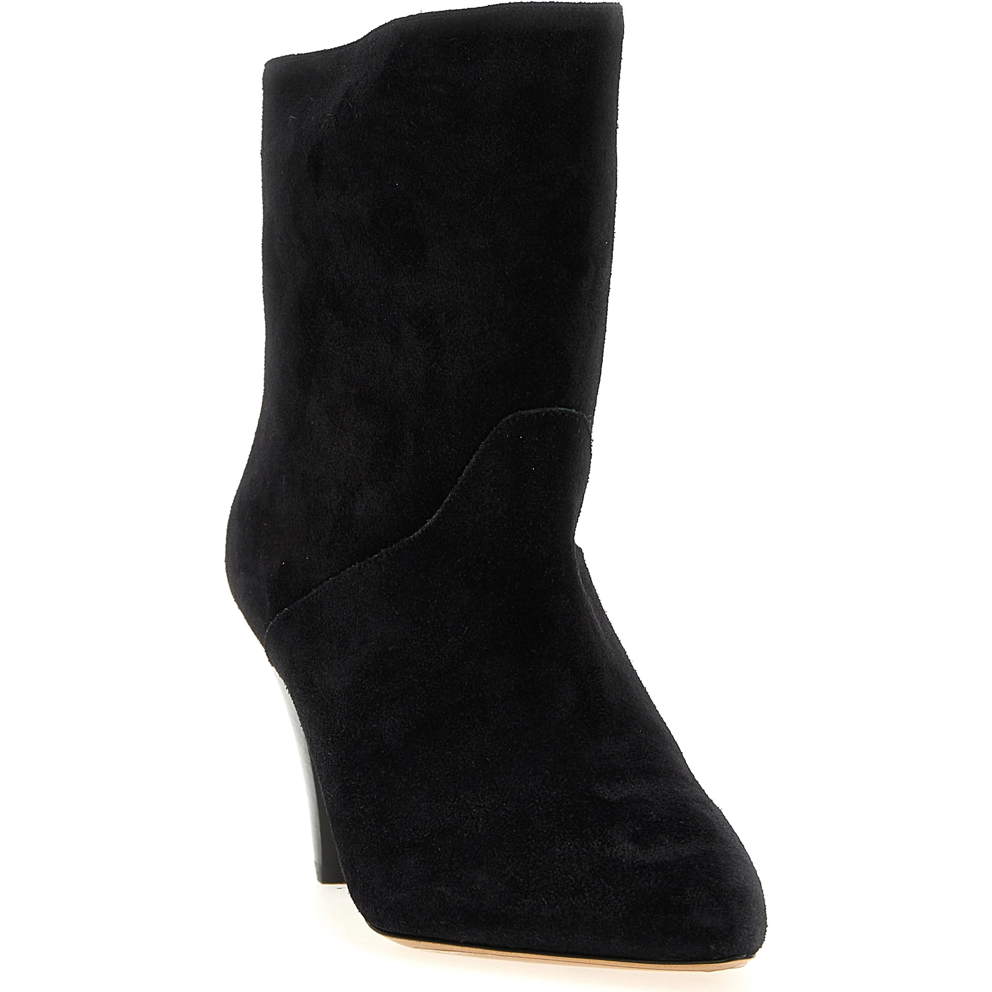 Black Calfskin Ankle Boots