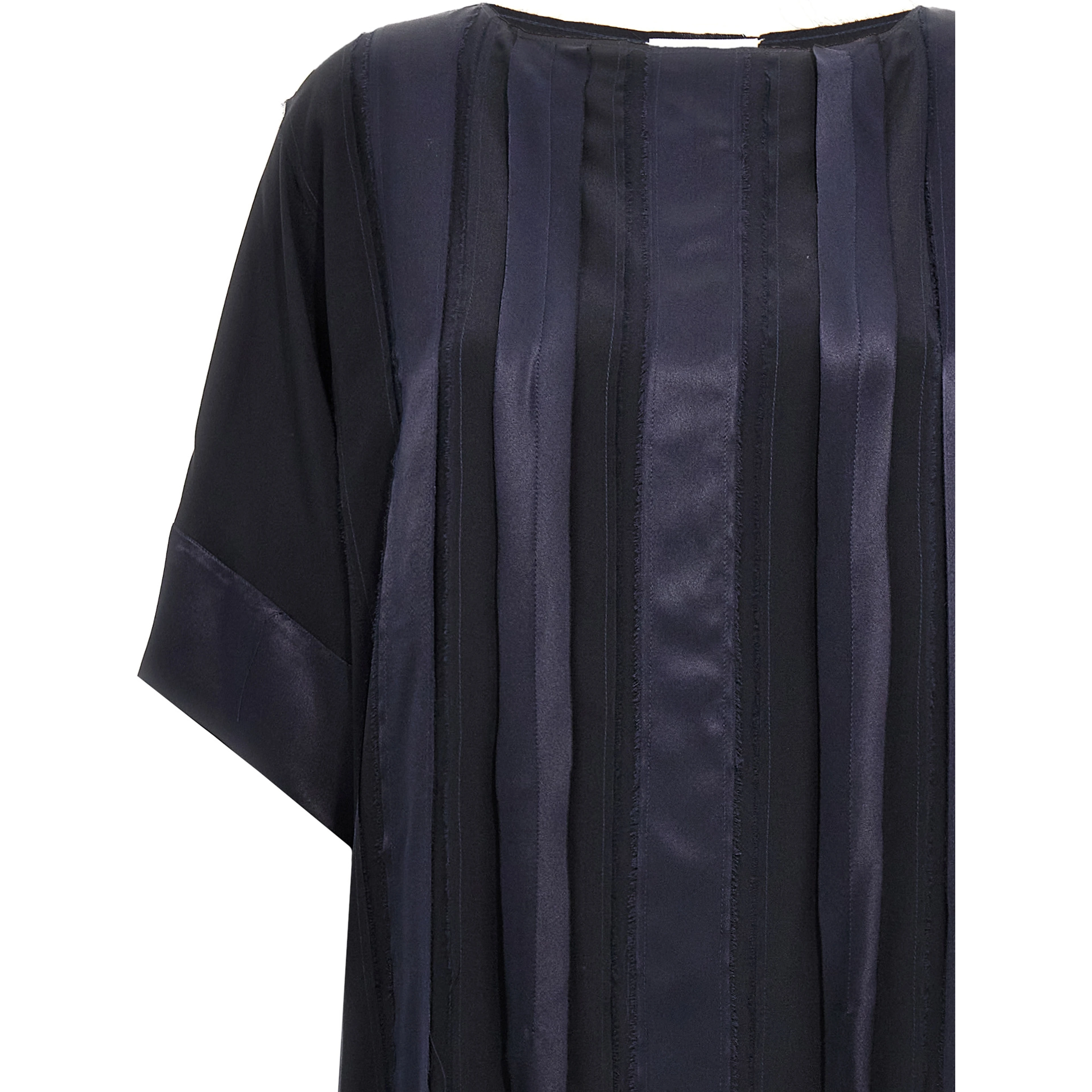 Blue Silk Long Dress