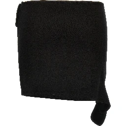 Black Viscose Long Skirt