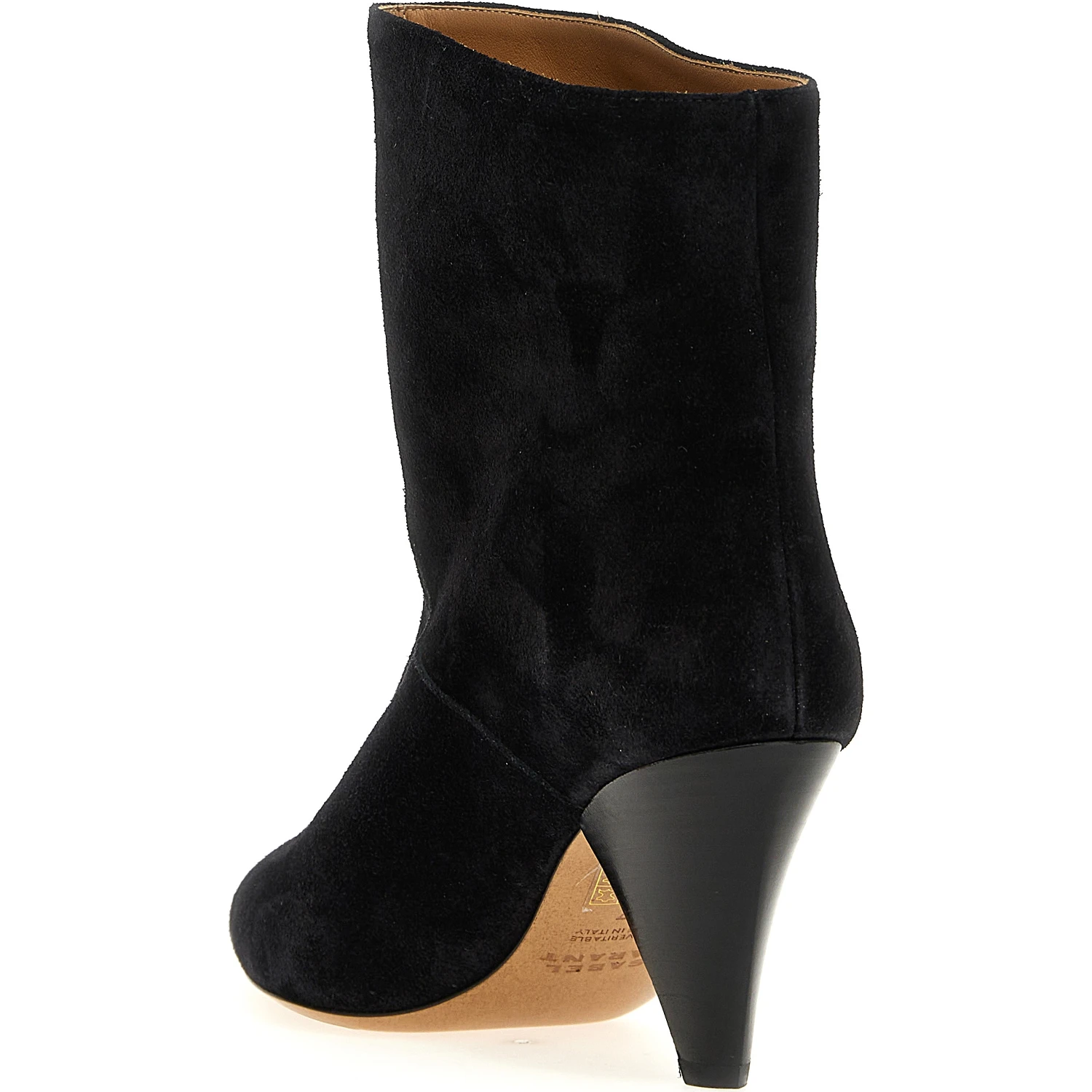 Black Calfskin Ankle Boots