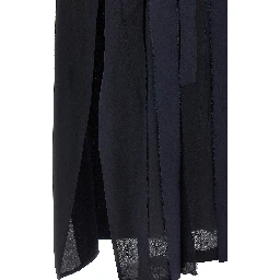 Blue Silk Long Dress