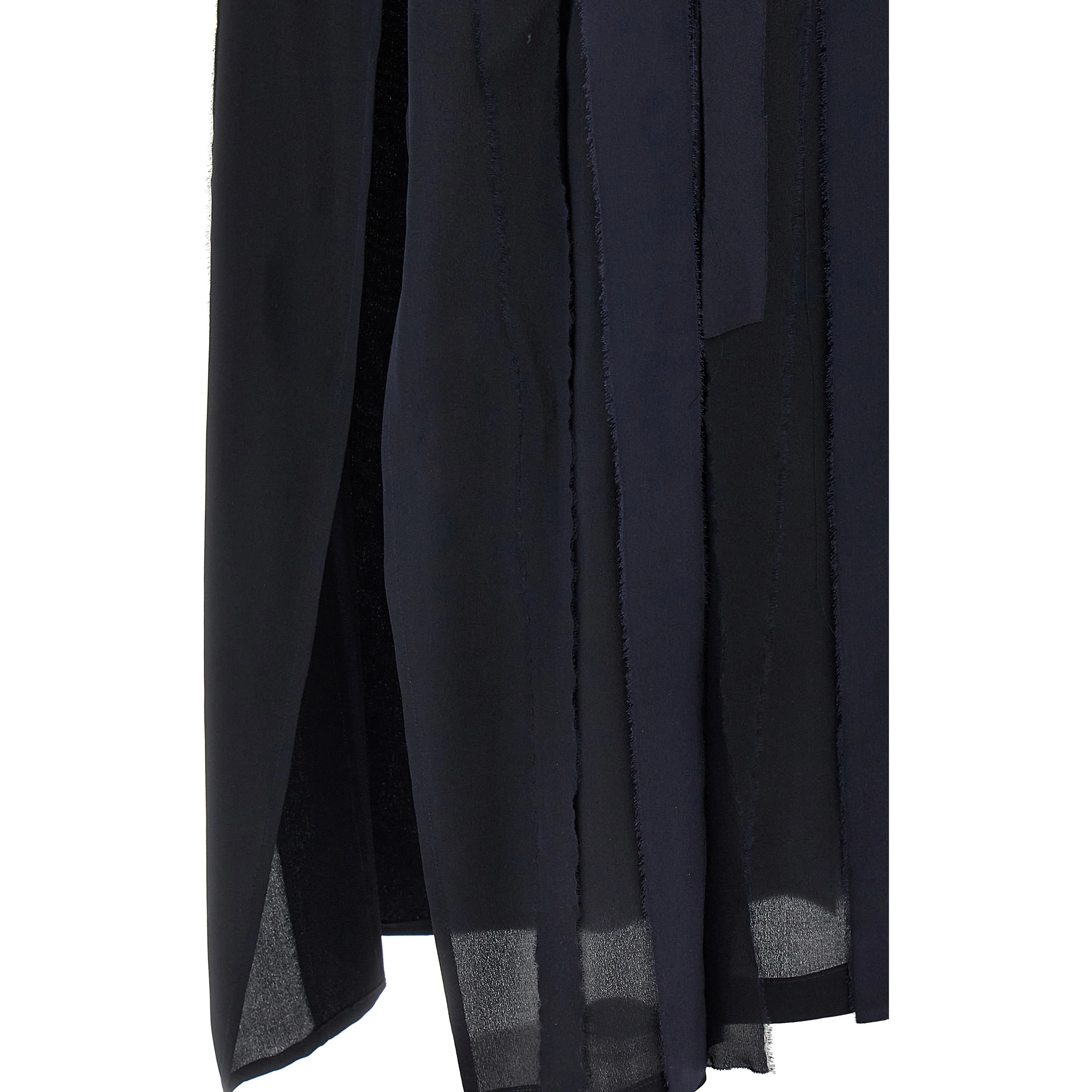 Blue Silk Long Dress