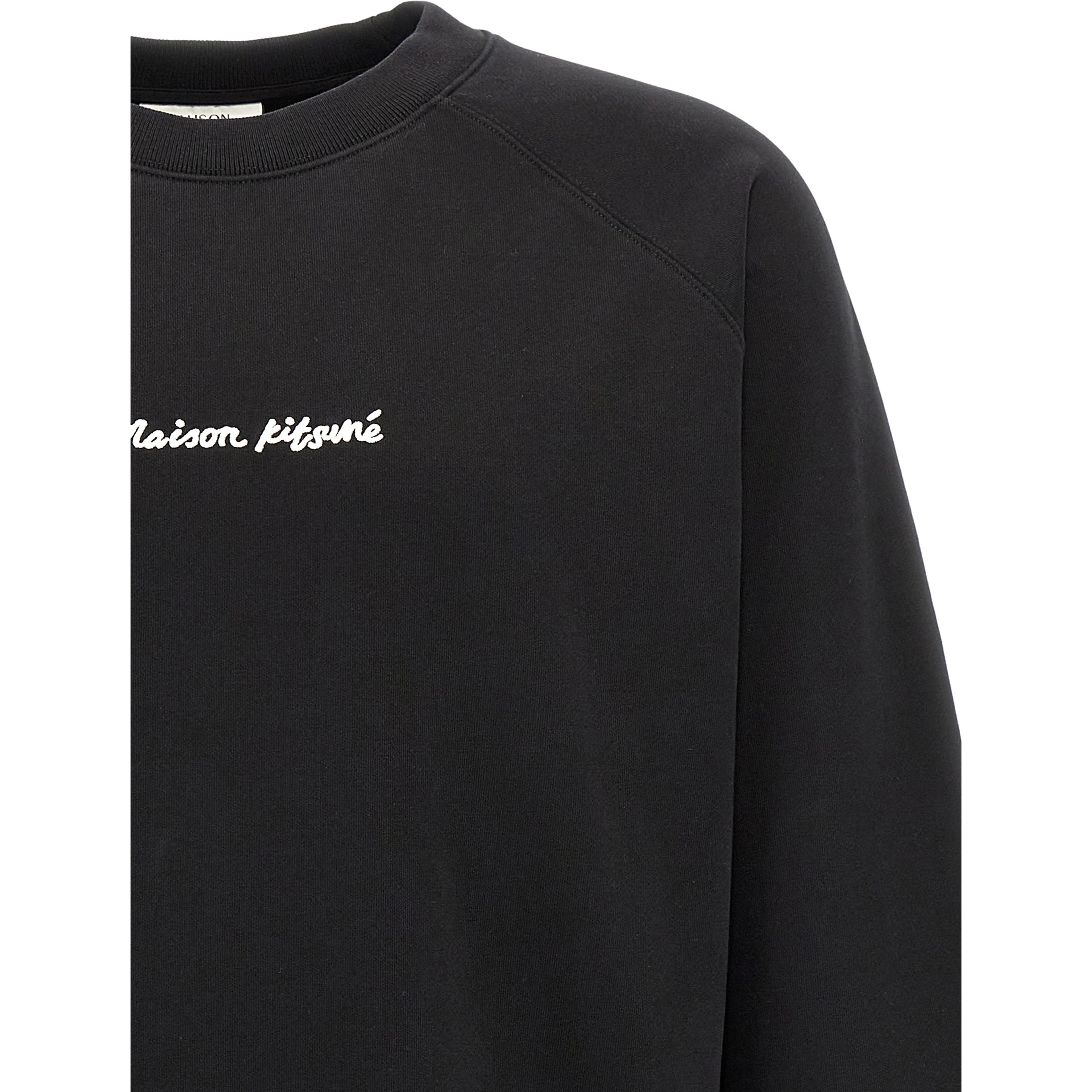 Black Cotton Sweatshirt