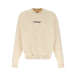 Beige Cotton Sweatshirt
