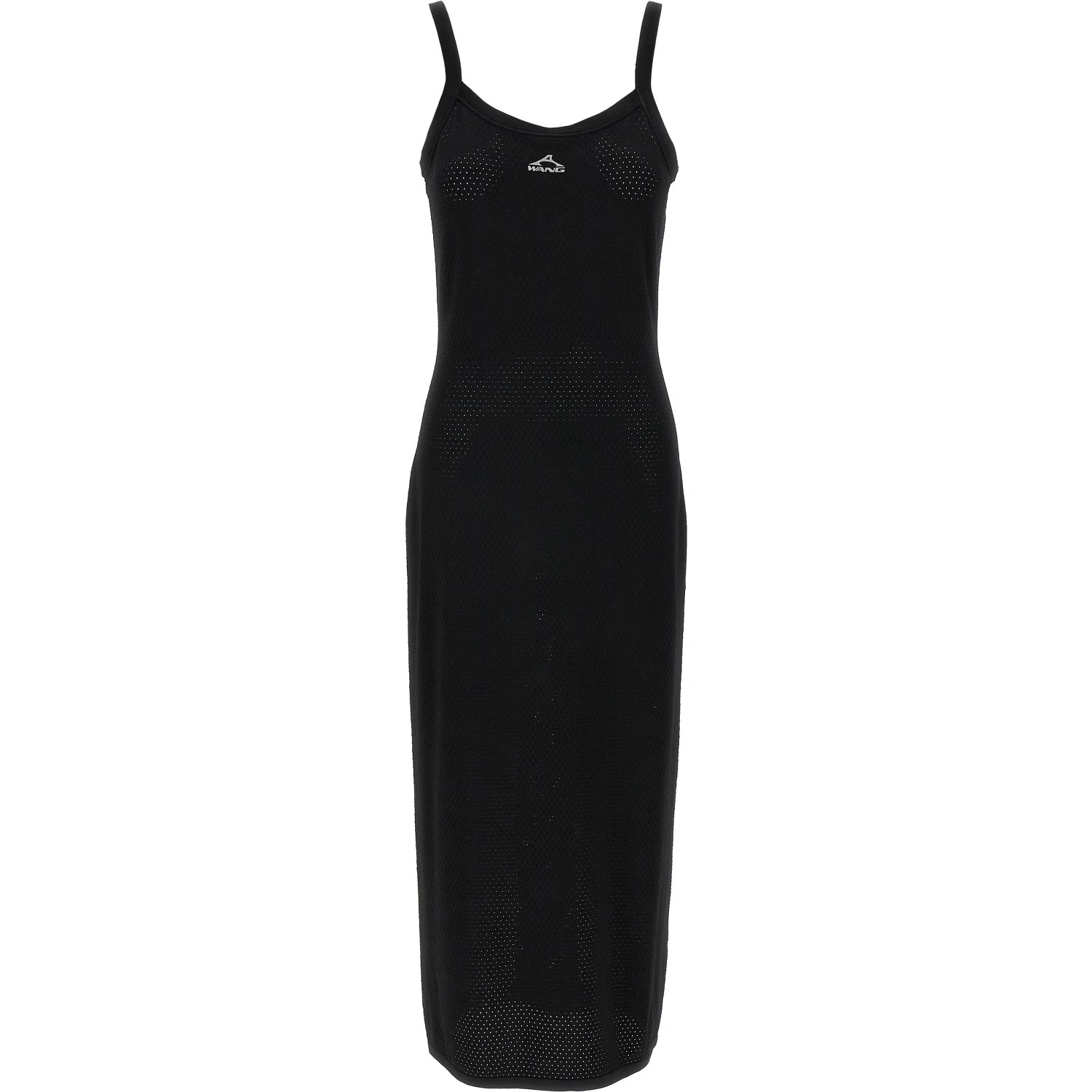Black Viscose Midi Dress