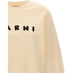 White Cotton Sweatshirt