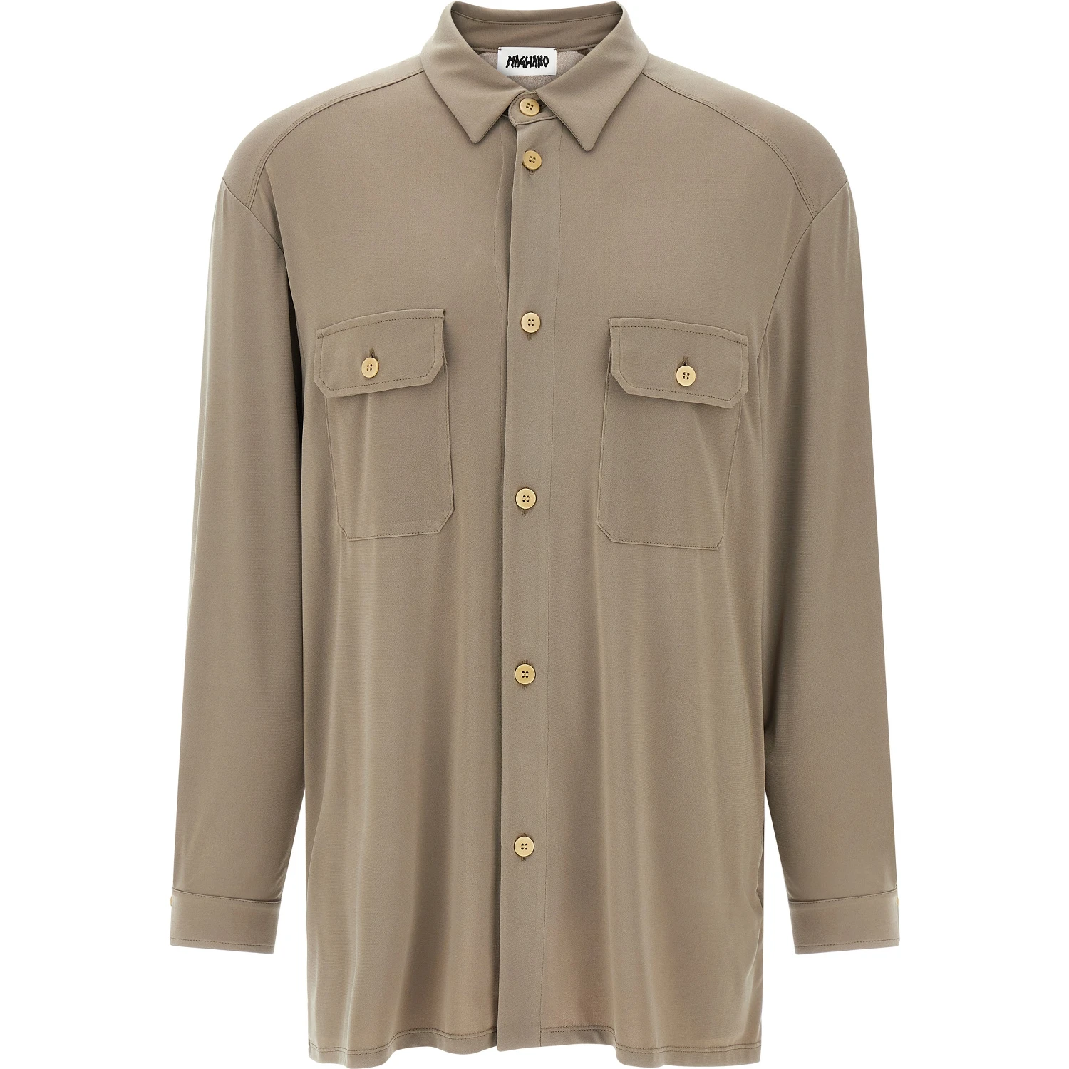 Gray Polyester Blouse