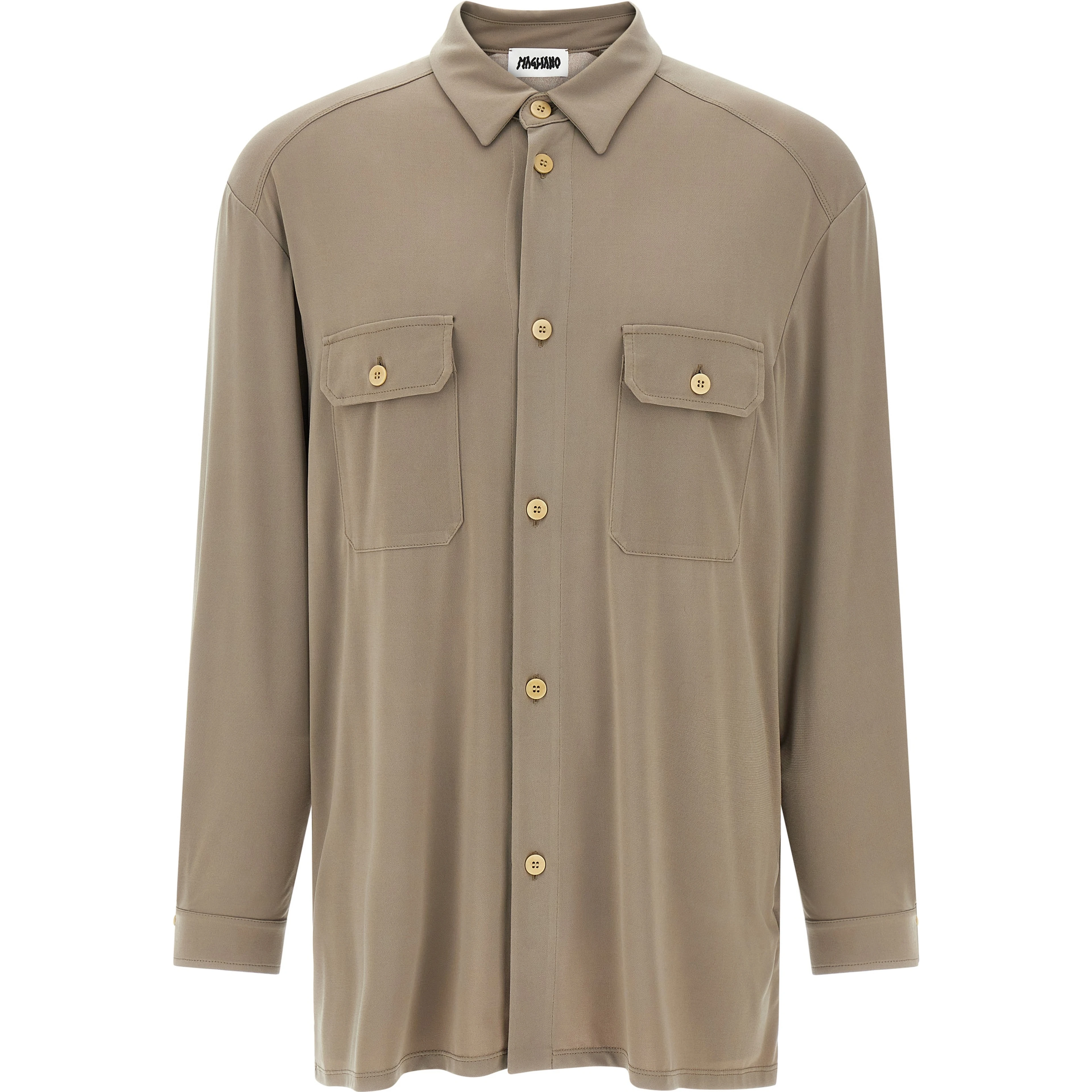 Gray Polyester Blouse