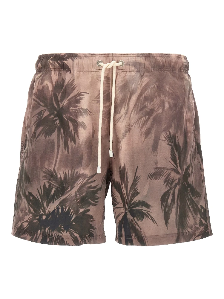 Multicolor Polyester Swim Shorts