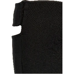 Black Viscose Long Skirt