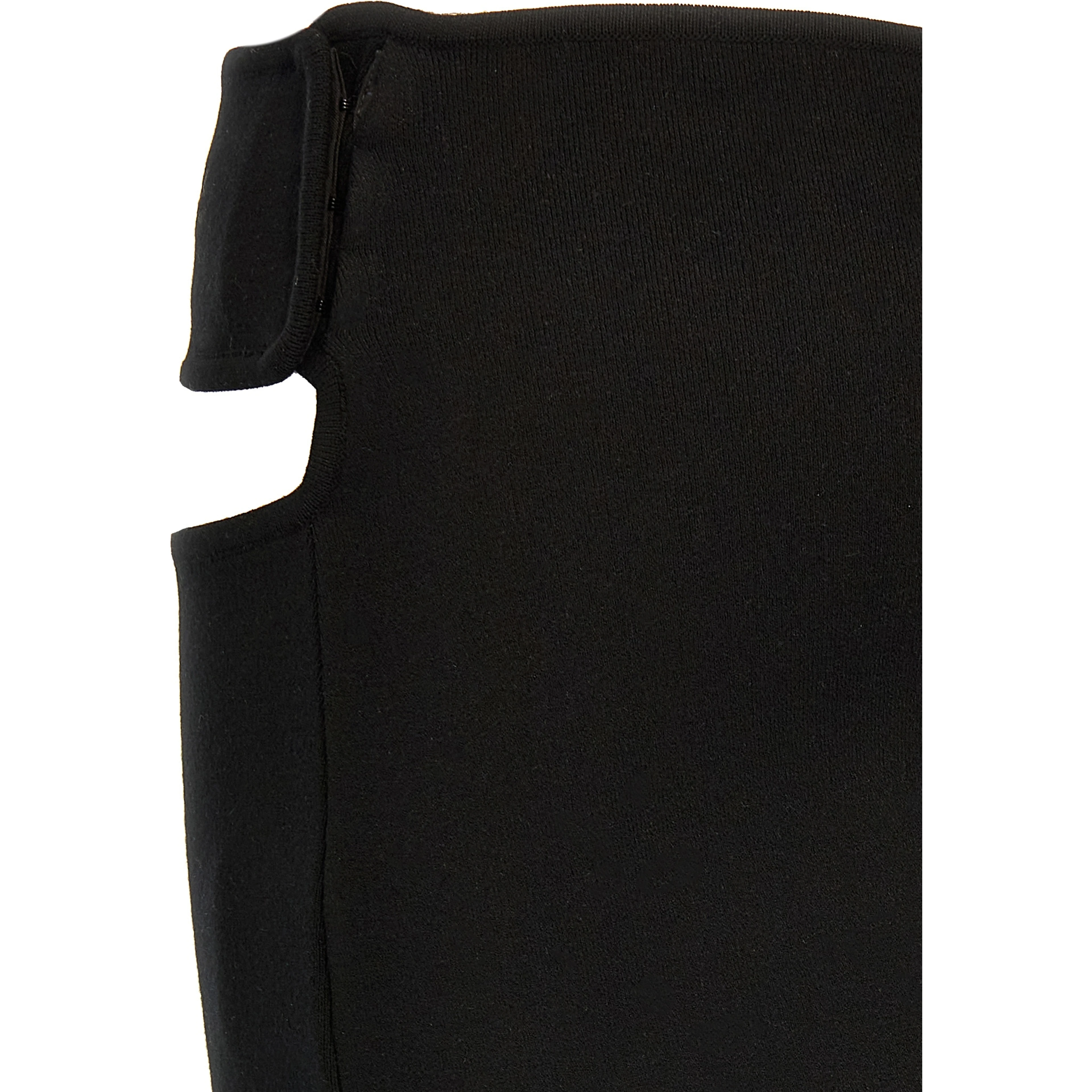 Black Viscose Long Skirt