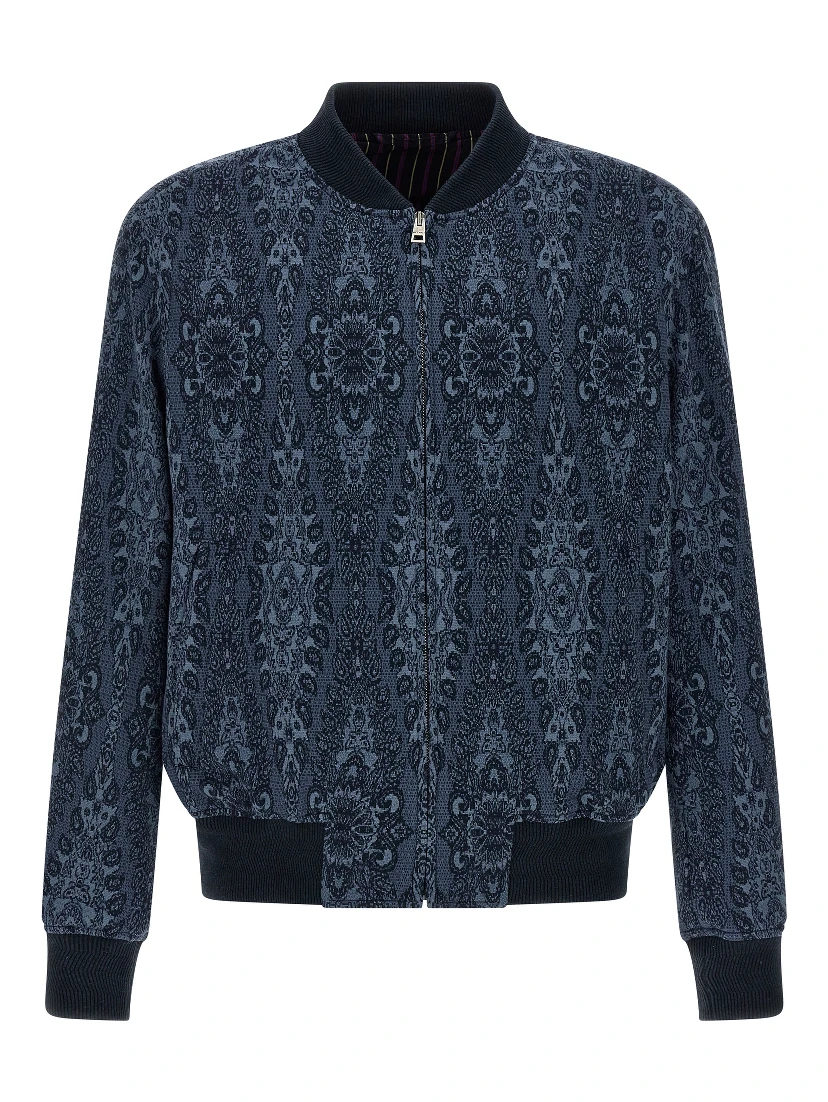 Blue Cotton Bomber