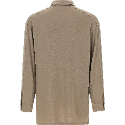 Gray Polyester Blouse