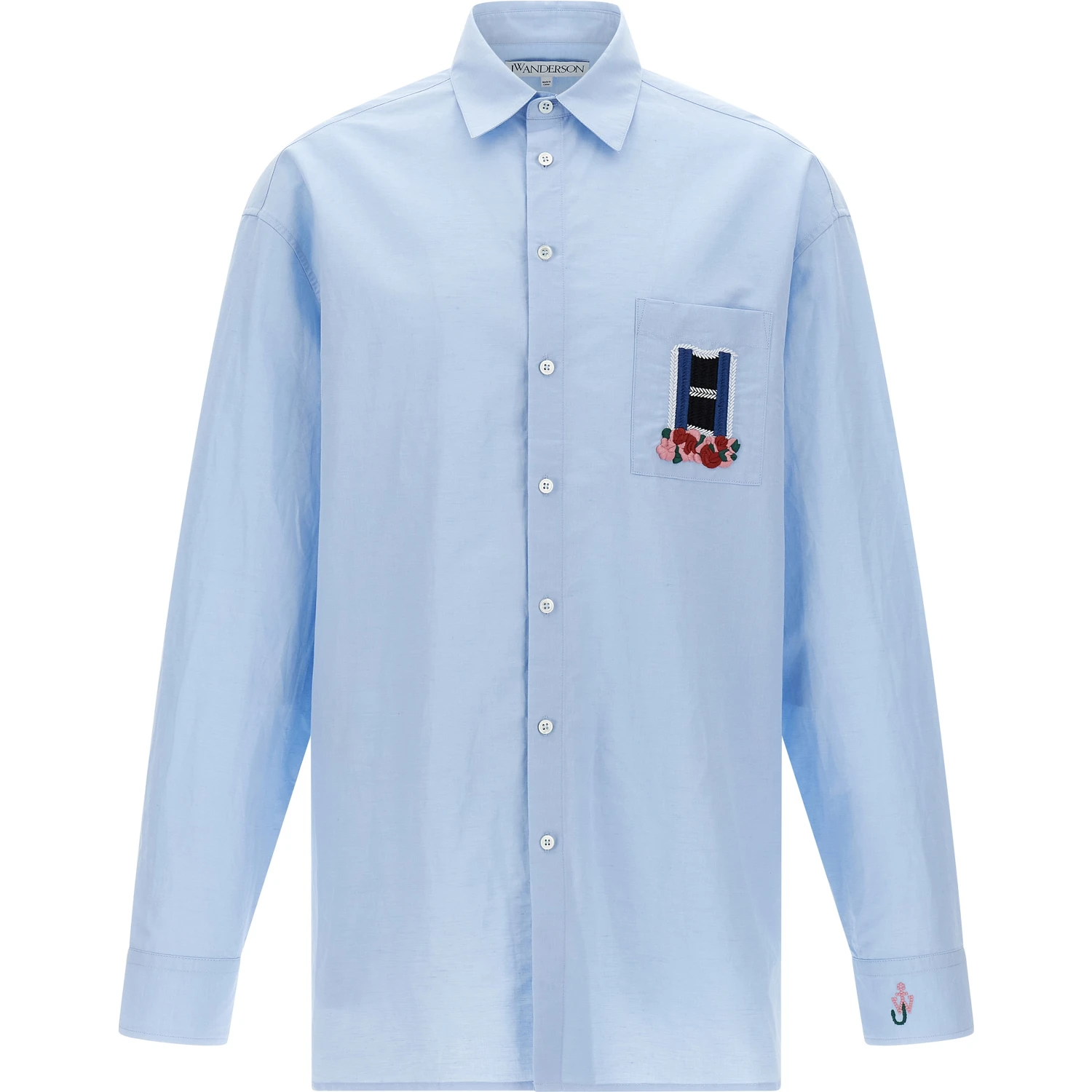 Blue Linen Blouse