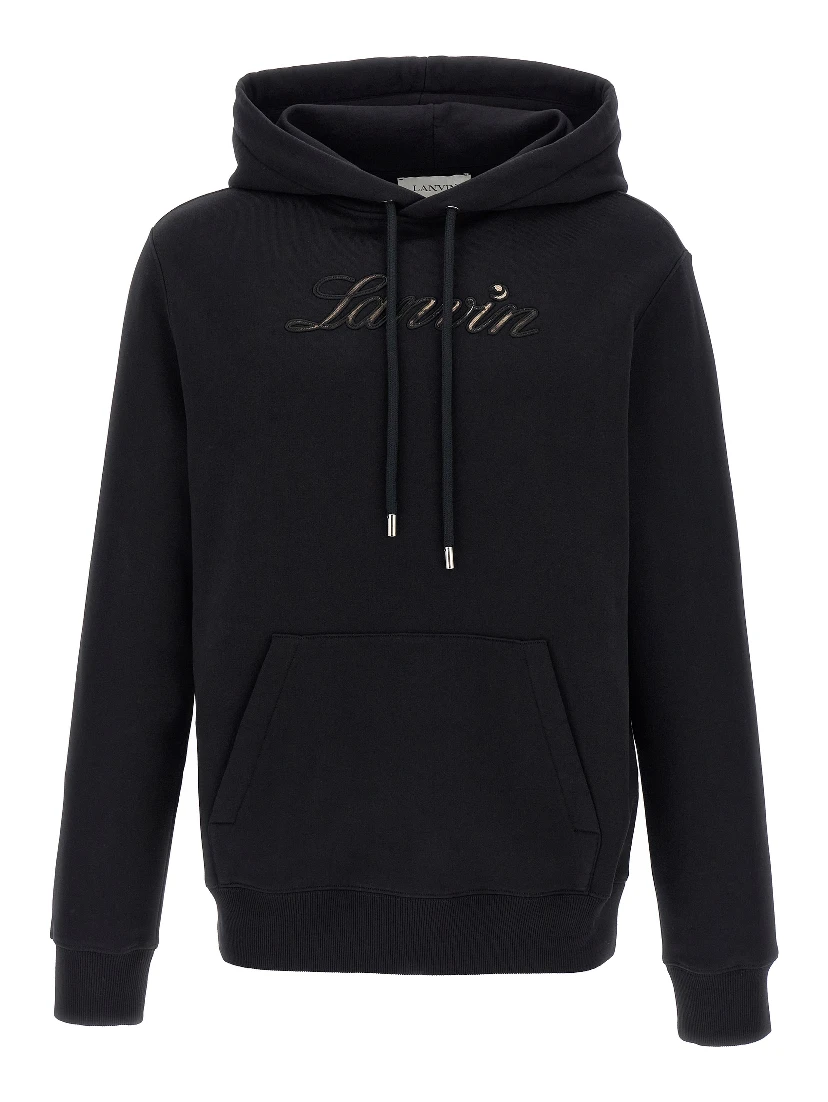 Black Cotton Sweatshirt