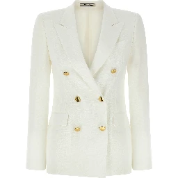 White Viscose Blazer