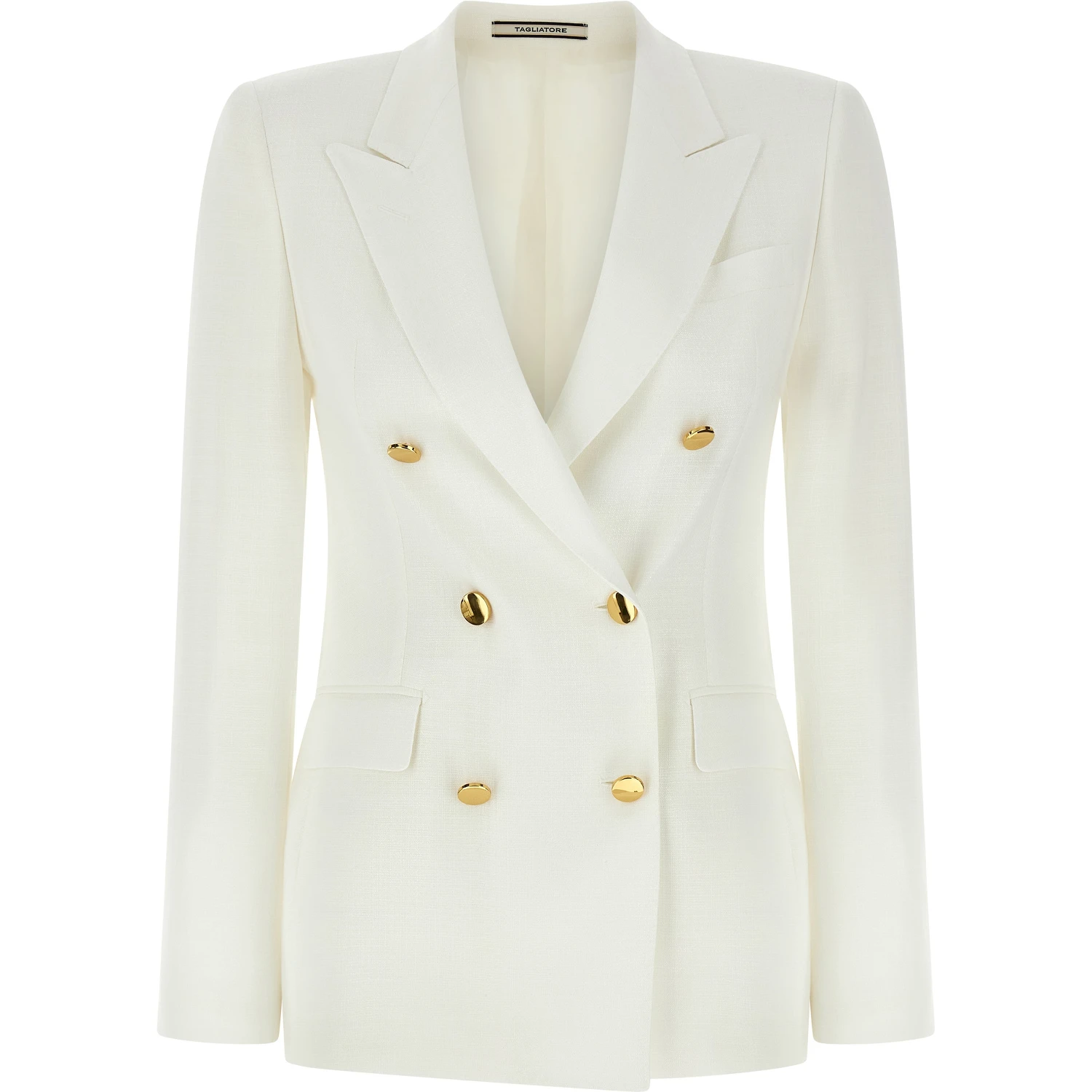 White Viscose Blazer