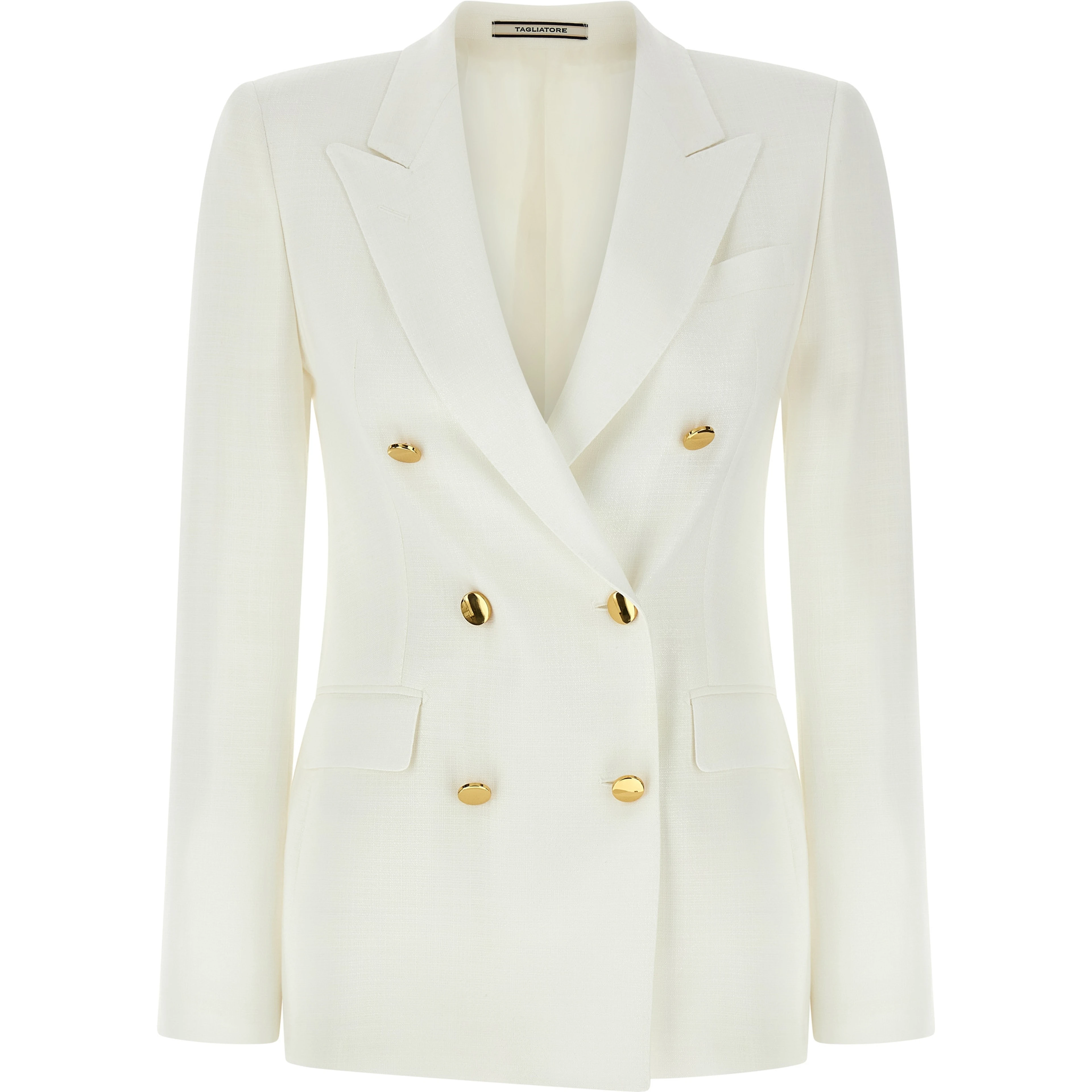 White Viscose Blazer