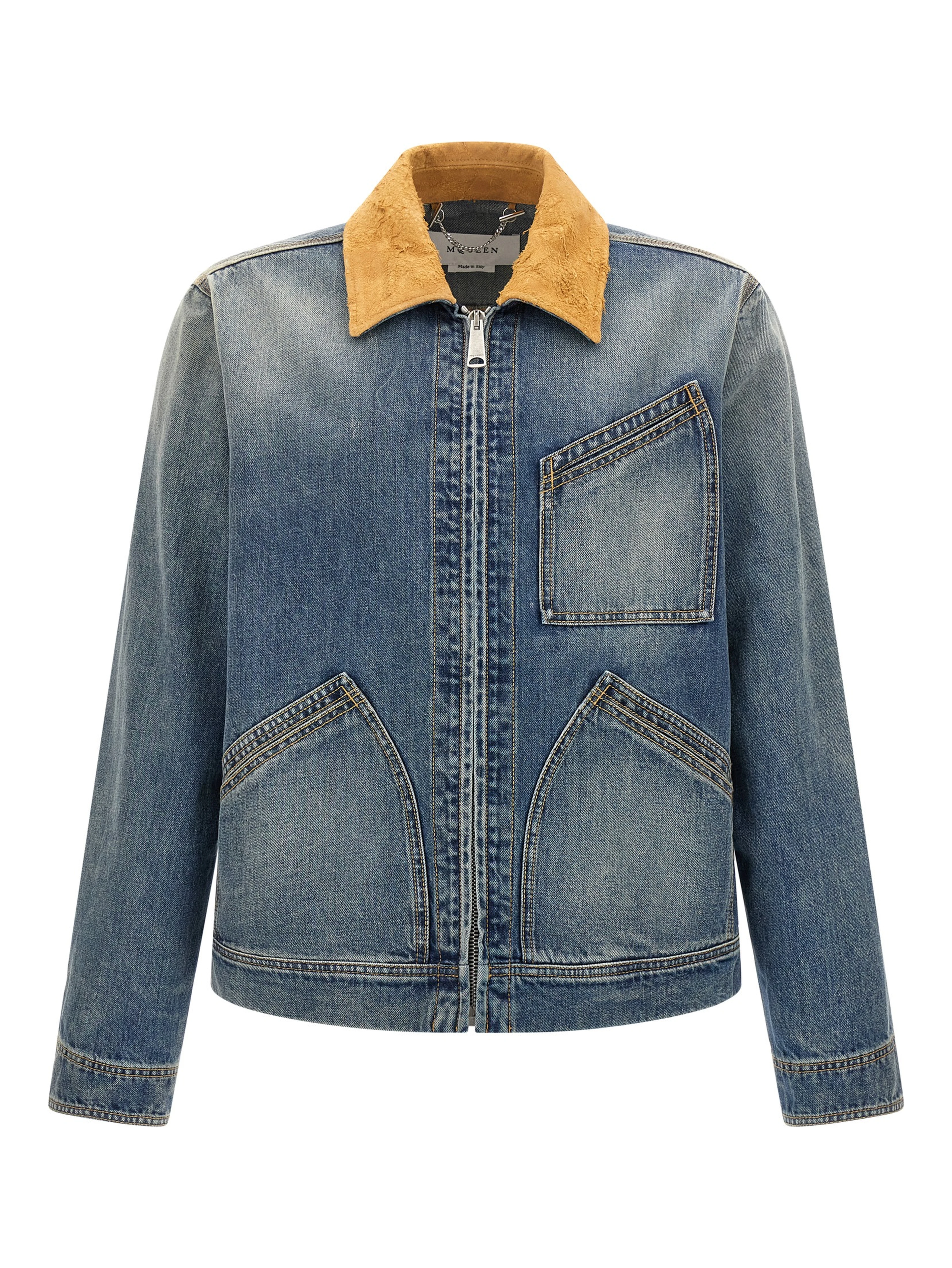 Blue Cotton Denim Jacket