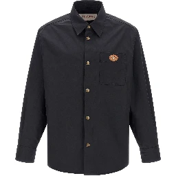 Blue Polyester Full-Length Jacket