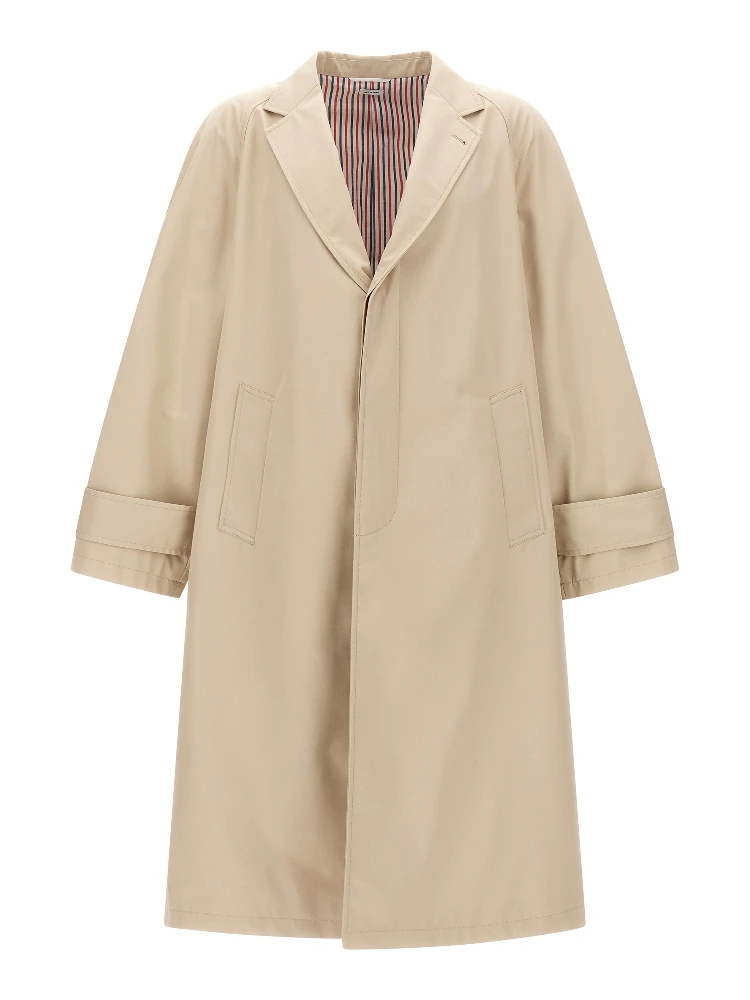 Beige Polyester Coat