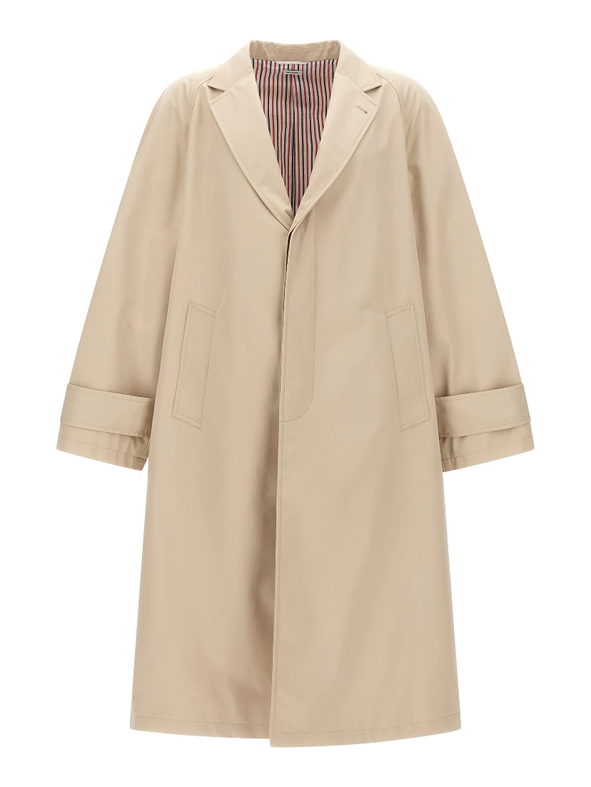 Beige Polyester Coat