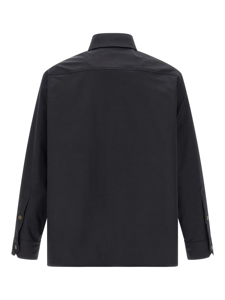 Blue Polyester Full-Length Jacket alternative
