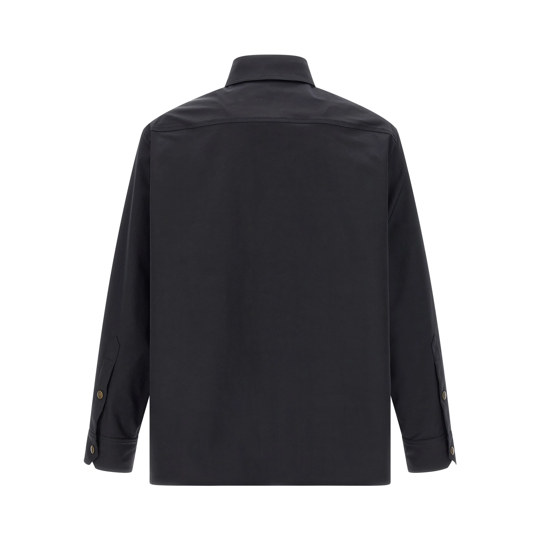 Blue Polyester Full-Length Jacket