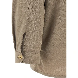 Gray Polyester Blouse