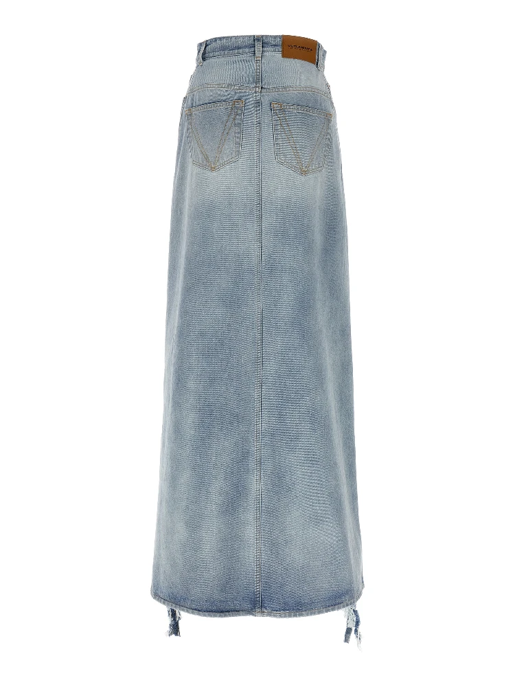 Blue Cotton Mini Skirt alternative
