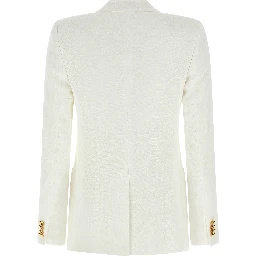 White Viscose Blazer