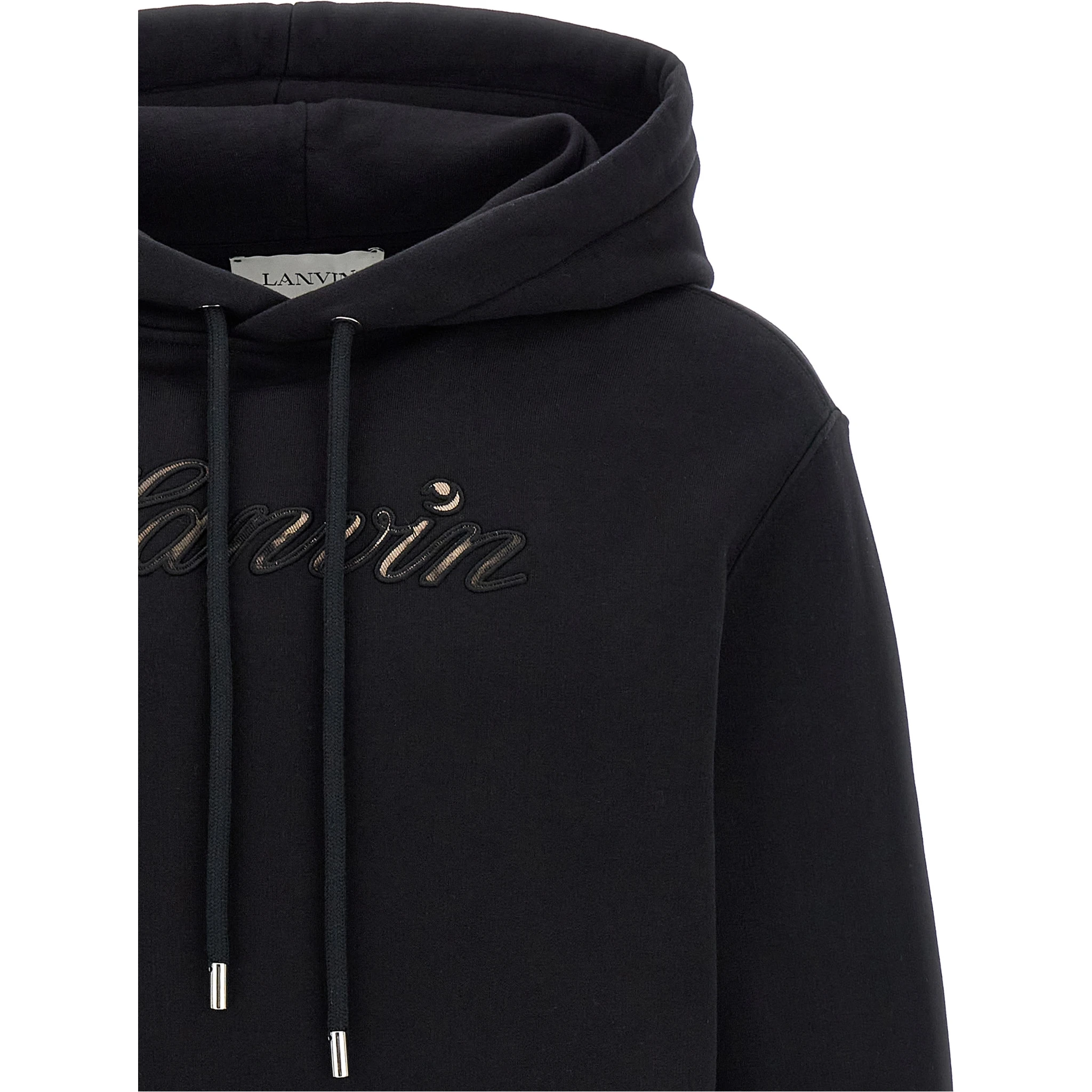 Black Cotton Sweatshirt