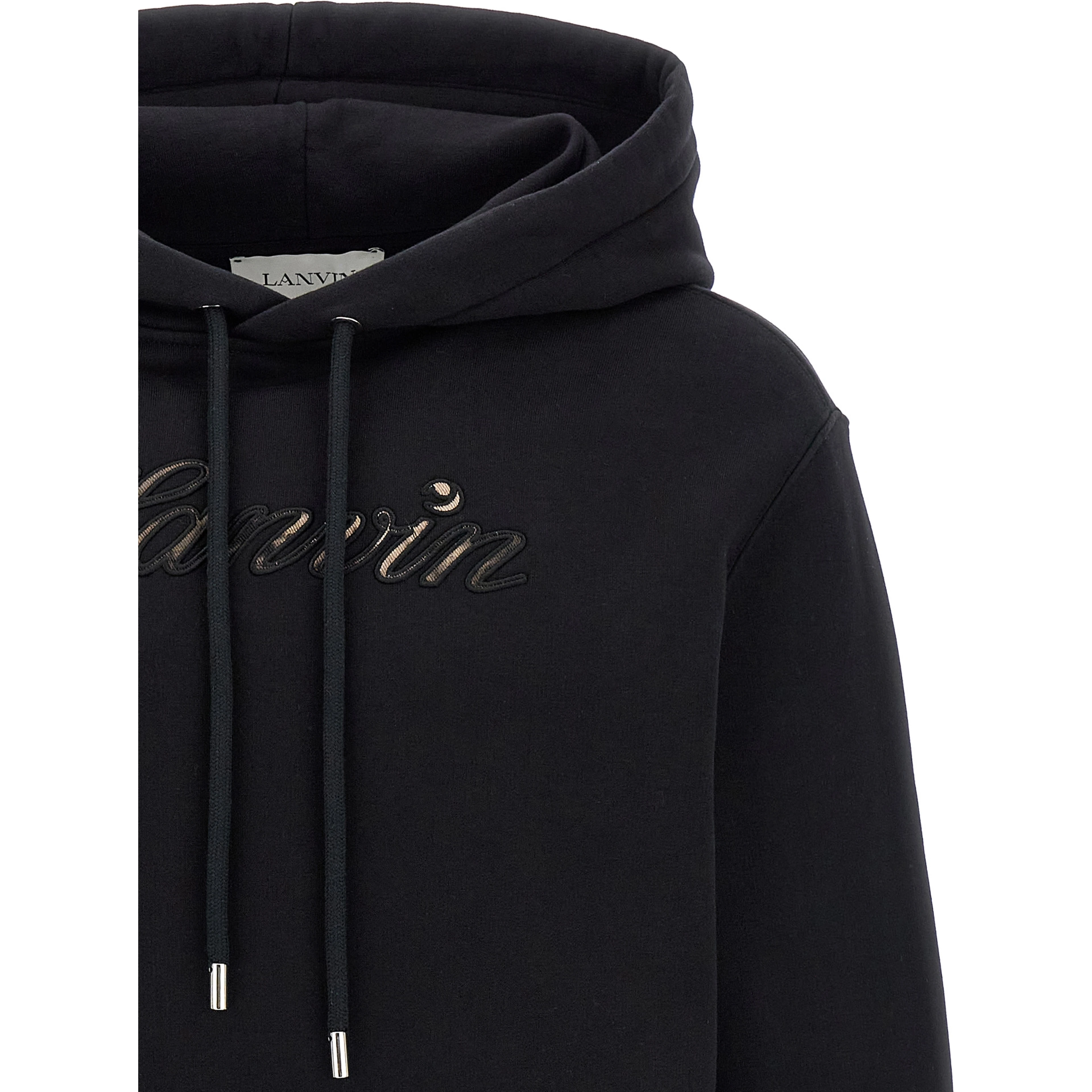 Black Cotton Sweatshirt
