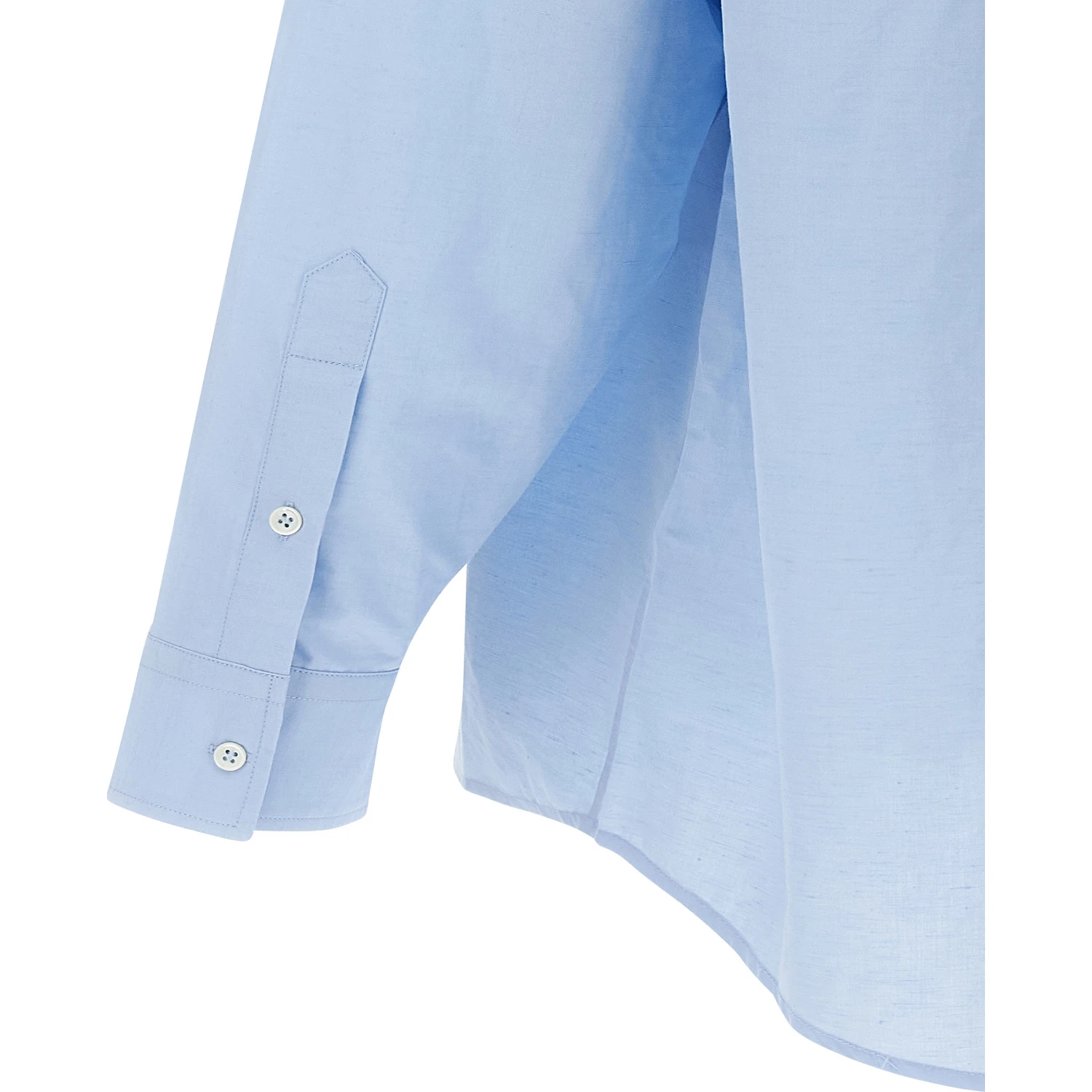 Blue Linen Blouse