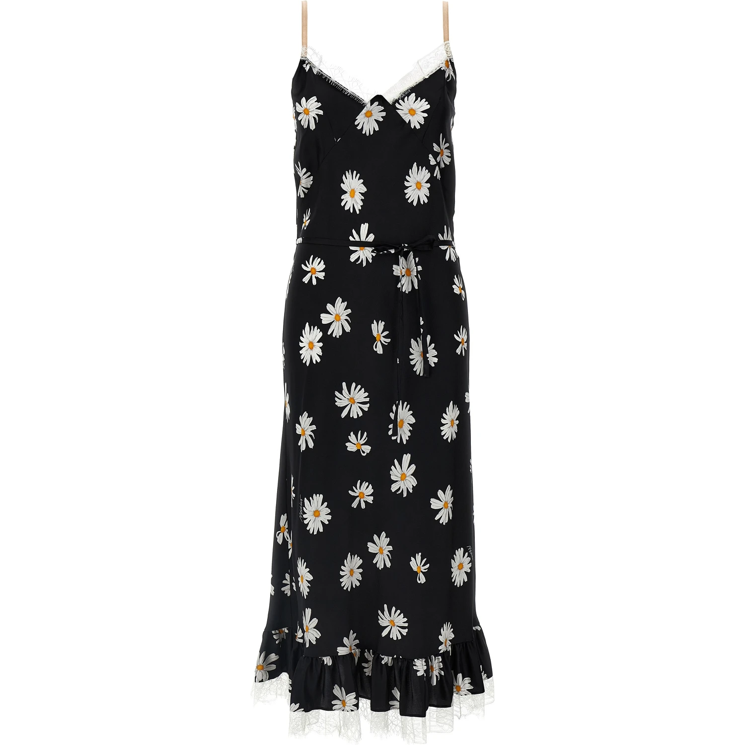 Black Silk Midi Dress