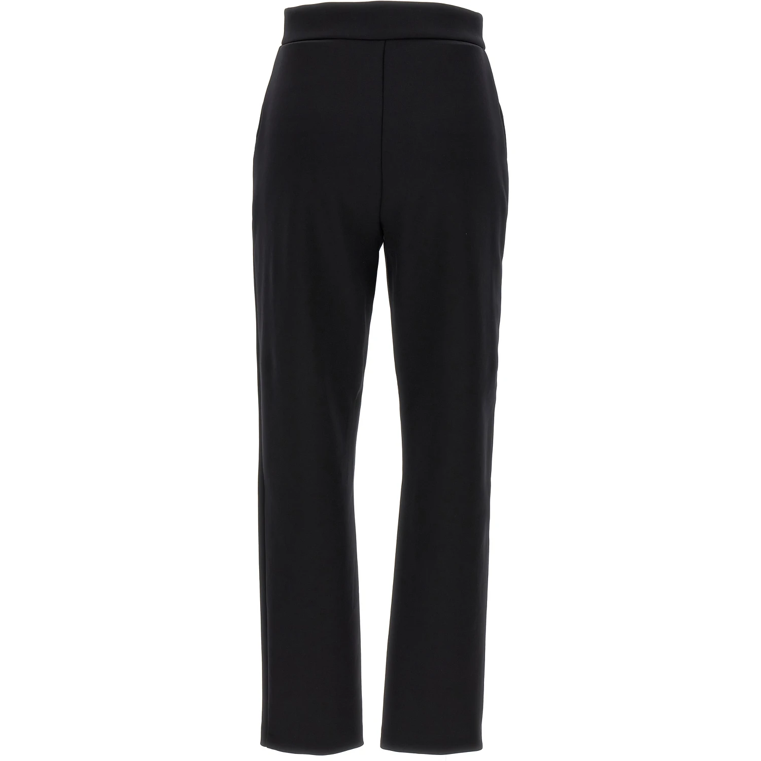 Black Polyamide Casual Pants