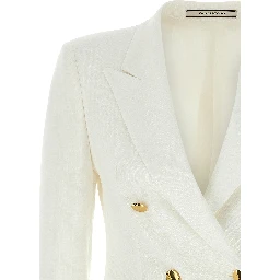 White Viscose Blazer